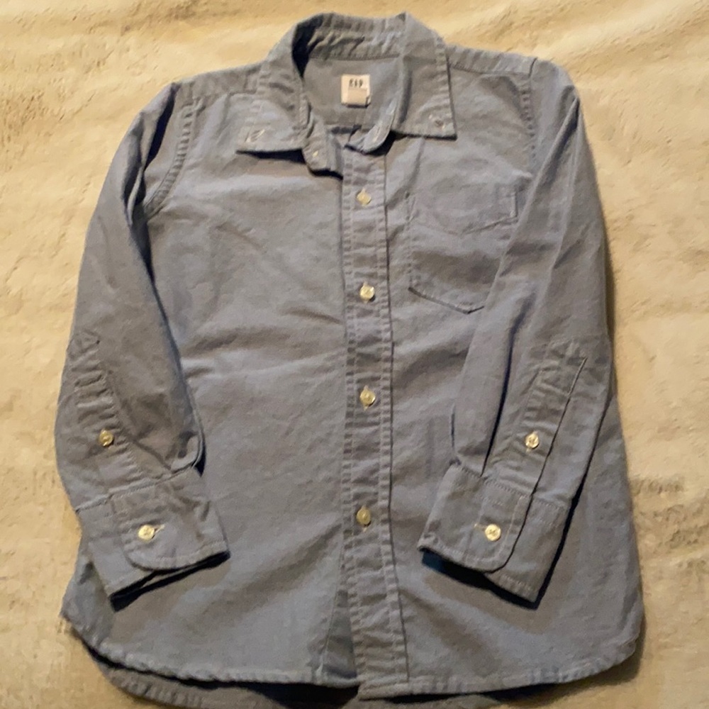 Gap light blue dress shirt XS 4/5